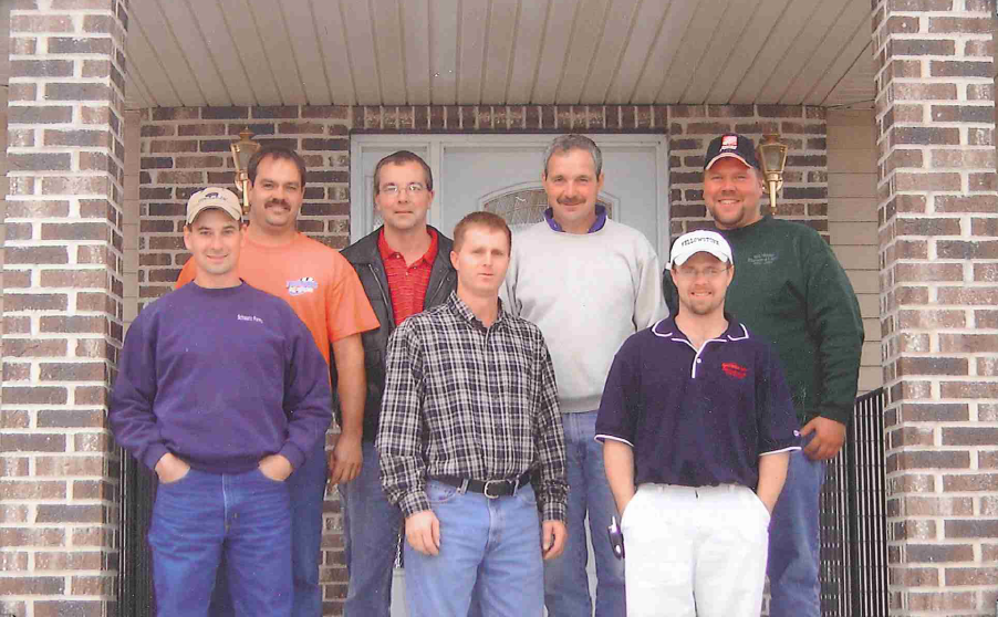 Darren Kunkel, Jon Roiger, Aaron Hoffmann, Randy Mulder, Kevin Gonnerman, Steve Meine, Butch Guhlke